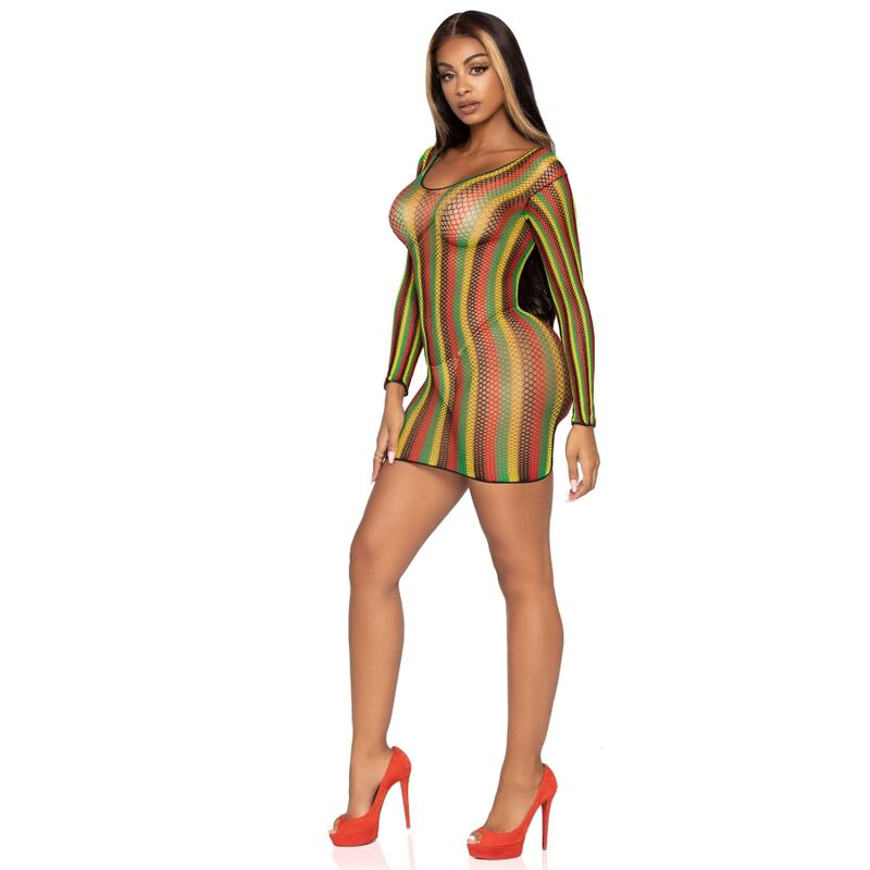 LEG AVENUE - RASTA MINI ROBE TAILLE UNIQUE