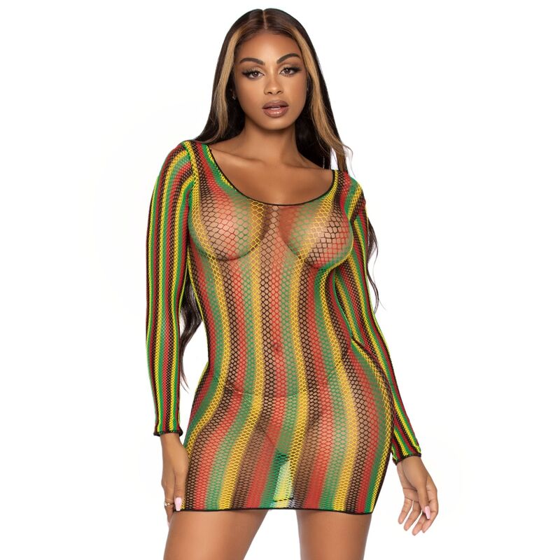 LEG AVENUE - RASTA MINI ROBE TAILLE UNIQUE