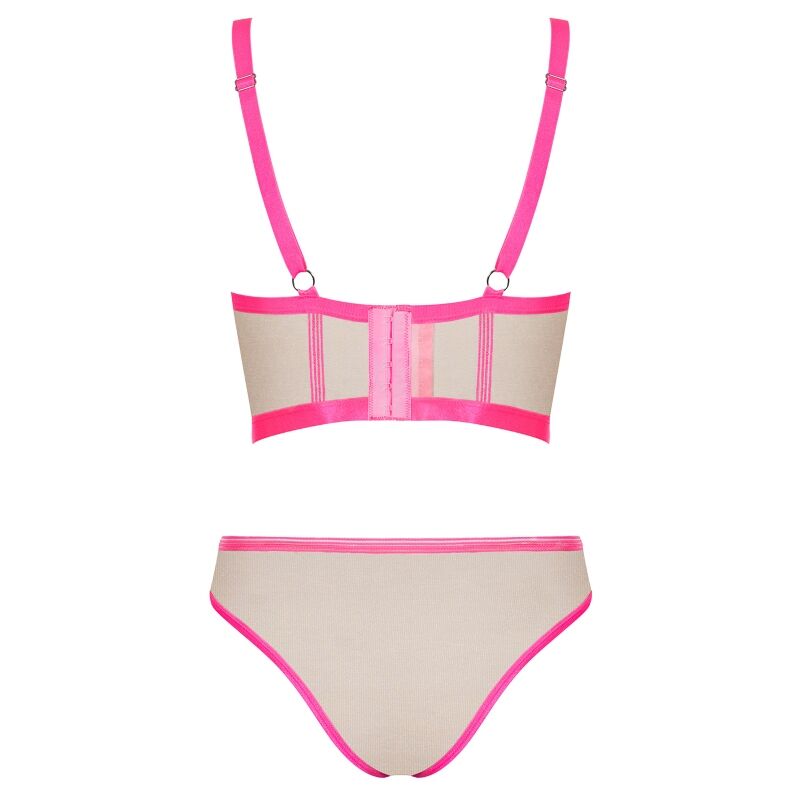 OBSESSIVE - NUDELIA ENSEMBLE DEUX PIÈCES ROSE S/M