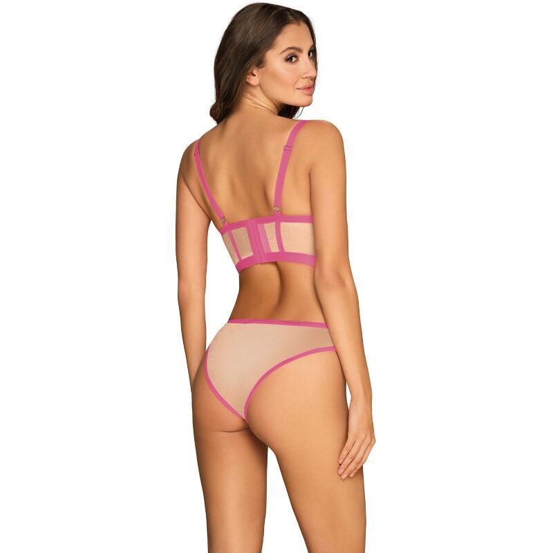 OBSESSIVE - NUDELIA ENSEMBLE DEUX PIÈCES ROSE S/M