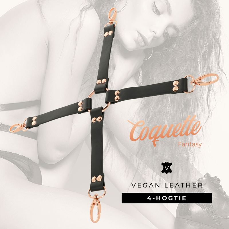 COQUETTE CHIC DESIRE - CRAVATE DE PORC FANTAISIE EN CUIR VÉGÉTAL