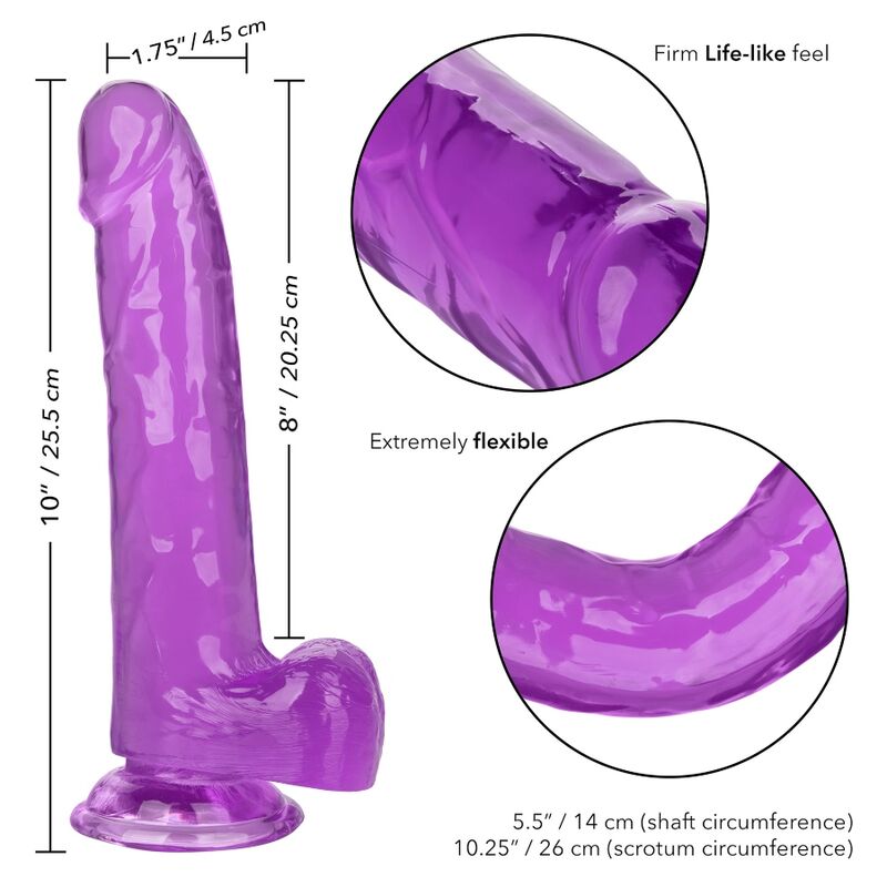 CALEXOTICS - GODE REINE TAILLE VIOLET 20.3 CM