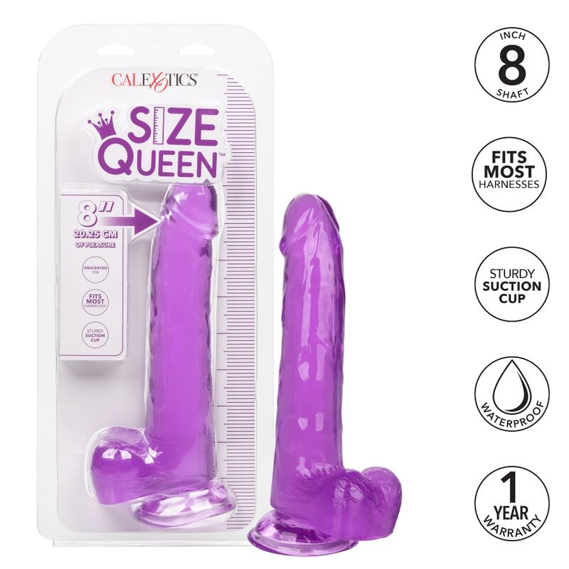 CALEXOTICS - GODE REINE TAILLE VIOLET 20.3 CM