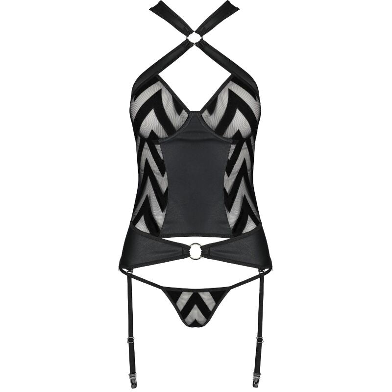 PASSION - HIMA CORSET CUIR ÉCOLOGIQUE S/M