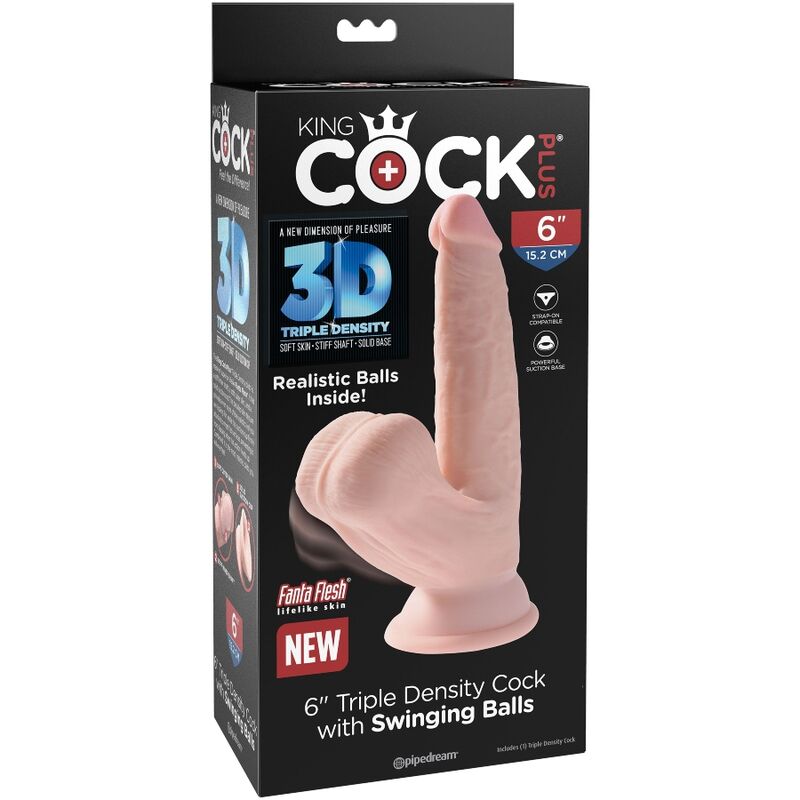 KING COCK - PLUS BALLES GODE 3D 12.7 CM