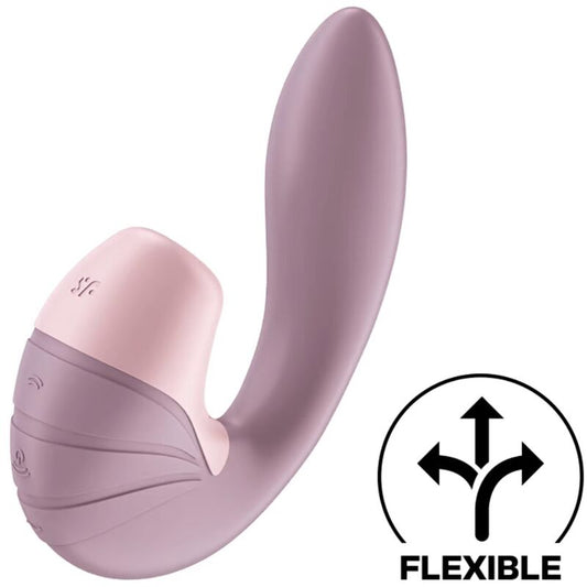 SATISFYER - SUPERNOVA AIR PULSE STIMULATEUR ET VIBRATION BLANC