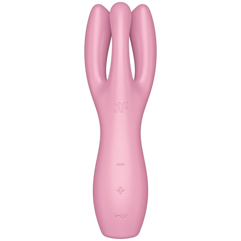 SATISFYER - VIBRATEUR THREESOME 3 ROSE