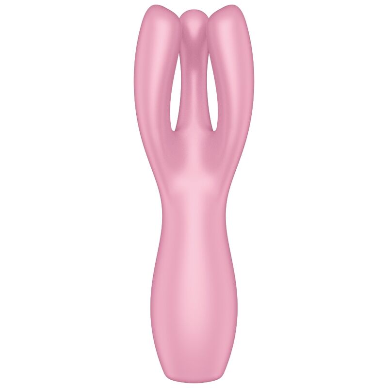 SATISFYER - VIBRATEUR THREESOME 3 ROSE