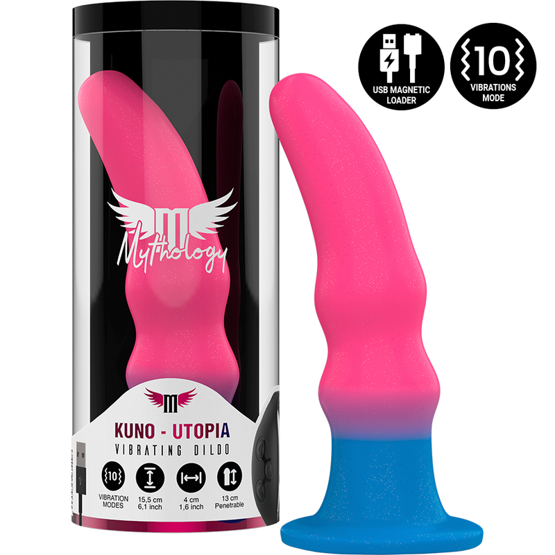 MYTHOLOGY - KUNO UTOPIA DILDO M - VIBRATEUR COMPATIBLE AVEC LA TECHNOLOGIE SANS FIL WATCHME