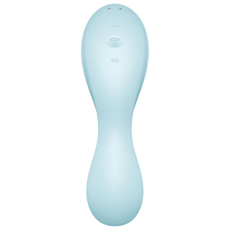 SATISFYER - APPLICATION STIMULATEUR ET VIBRATEUR CURVY TRINITY 5 BLANC