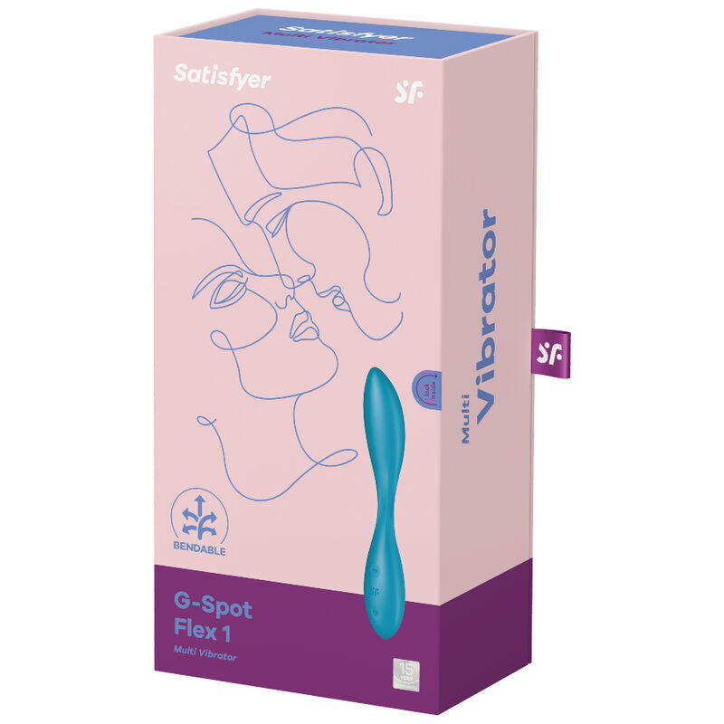 SATISFYER - VIBRATEUR MULTI G-SPOT FLEX 1 BLEU