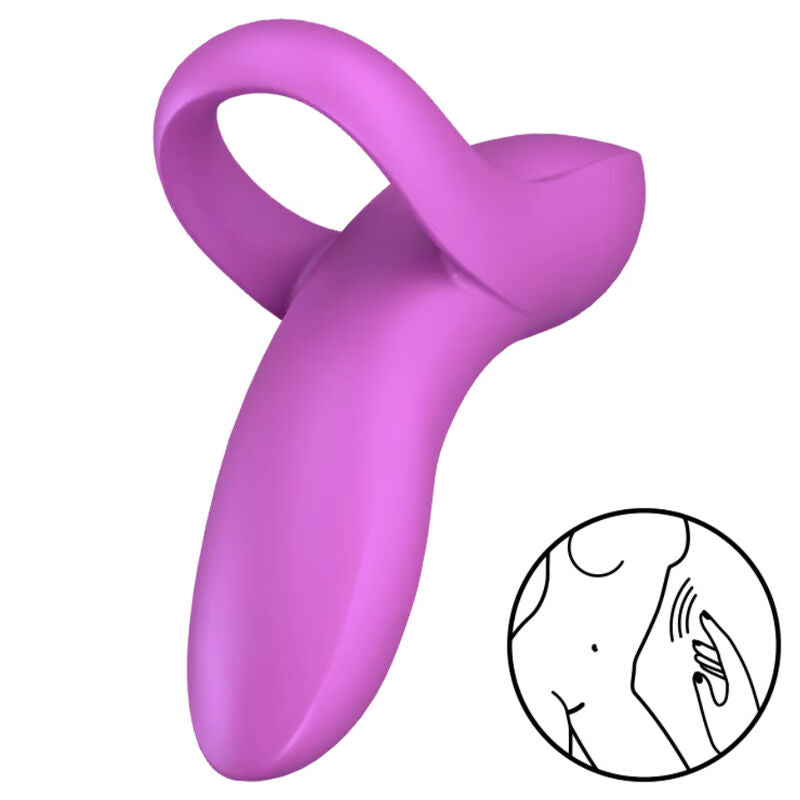 SATISFYER - VIBRATEUR  DOIGTS BOLD LOVER BLANC