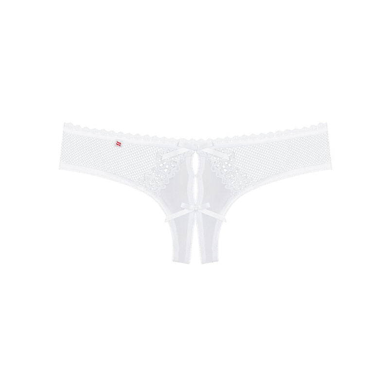 OBSESSIVE - CULOTTE ALABASTRA SEXY CROCHLESS BLANC L/XL