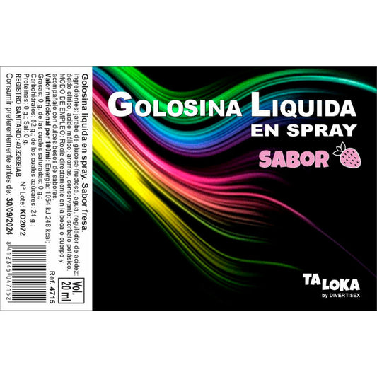 TALOKA - SPRAY LIQUIDE DE BONBON  LA FRAISE