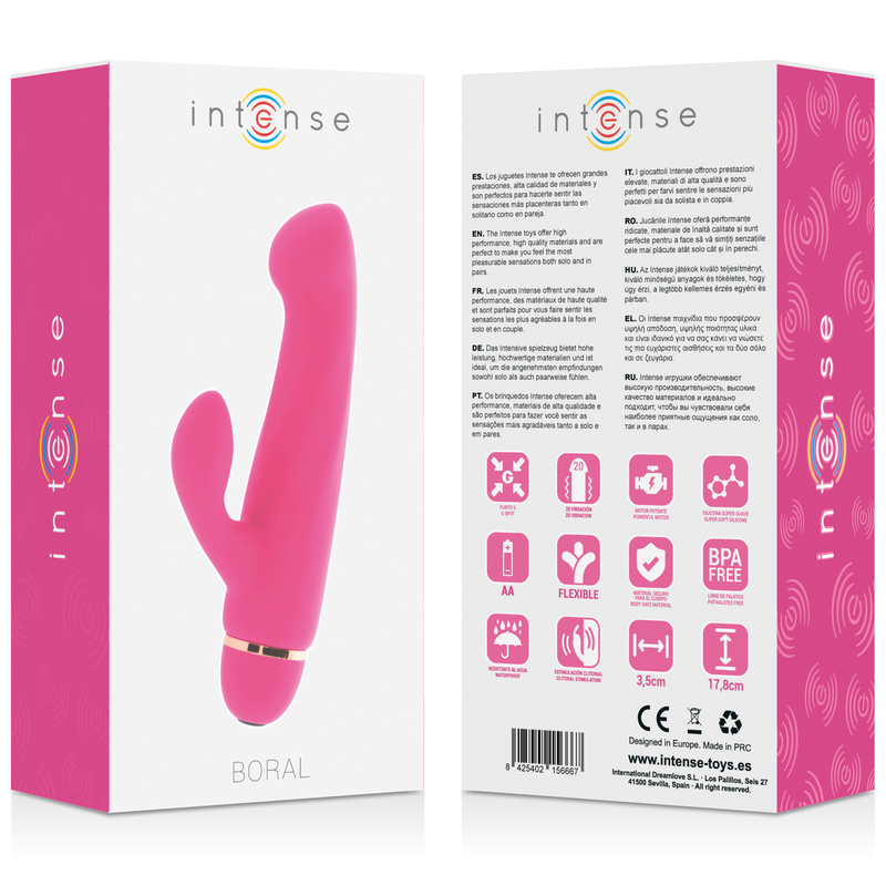 INTENSE - BORAL 20 VITESSES SILICONE ROSE