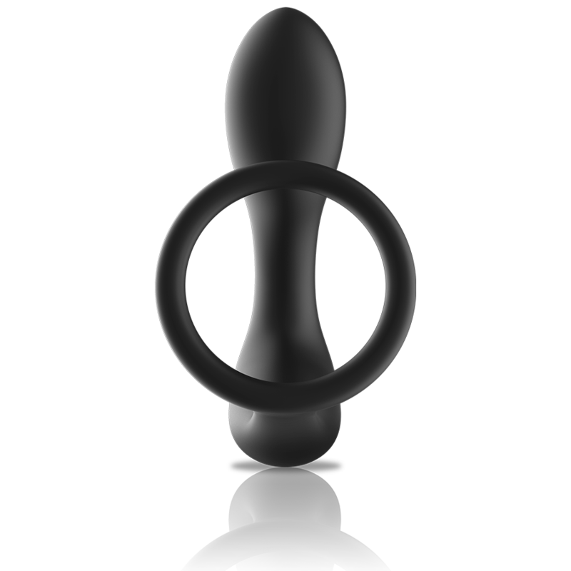 BLACK&SILVER - MASSEUR ANAL TÉLÉCOMMANDE RECHARGEABLE SILICONE NOIR