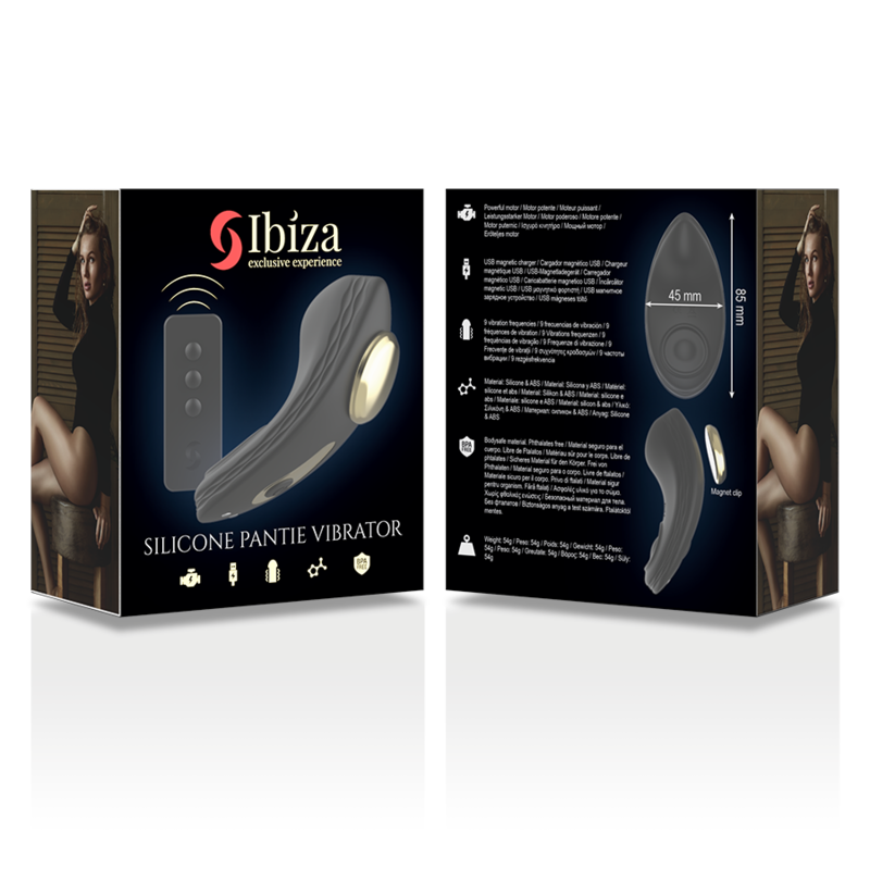 IBIZA - TÉLÉCOMMANDE VIBRATEUR PANTIE EN SILICONE