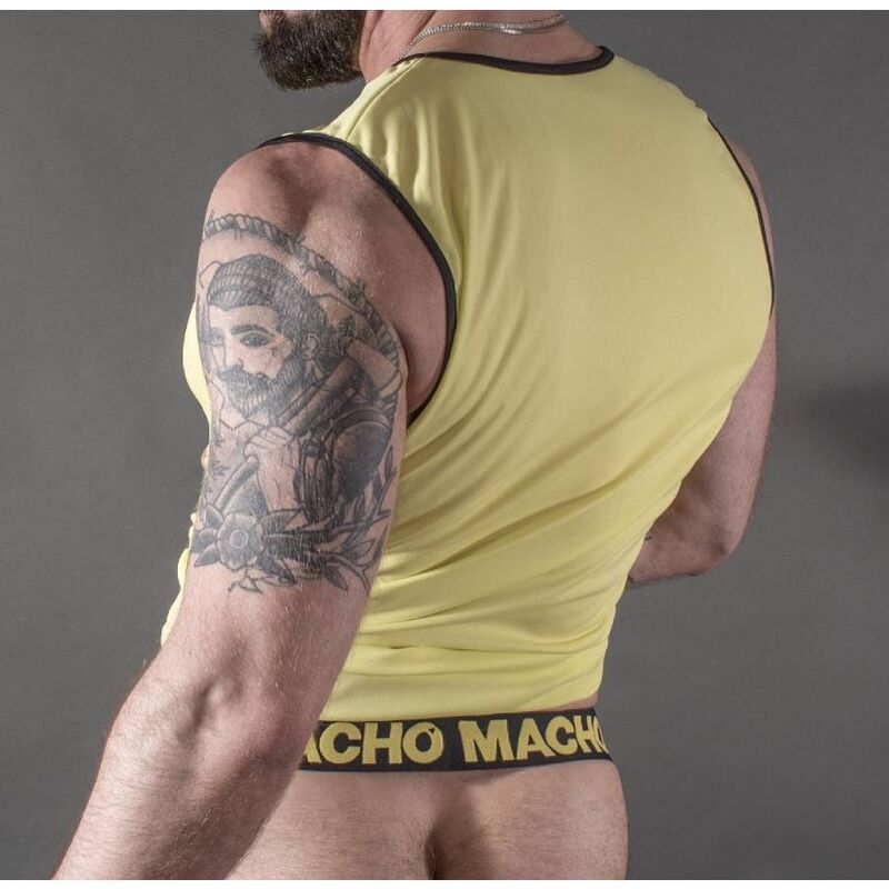 MACHO - T-SHIRT JAUNE S/M