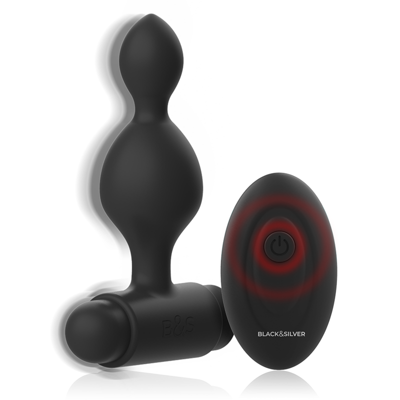 BLACK&SILVER - TUCKER PETITE TÉLÉCOMMANDE POUR PLUG ANAL EN SILICONE