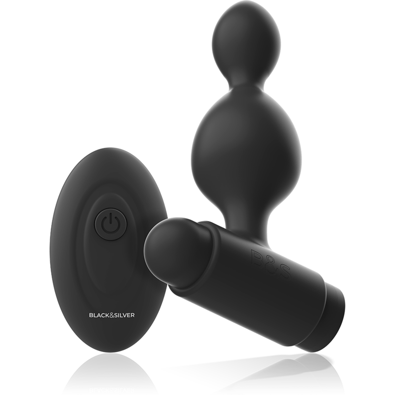 BLACK&SILVER - TUCKER PETITE TÉLÉCOMMANDE POUR PLUG ANAL EN SILICONE