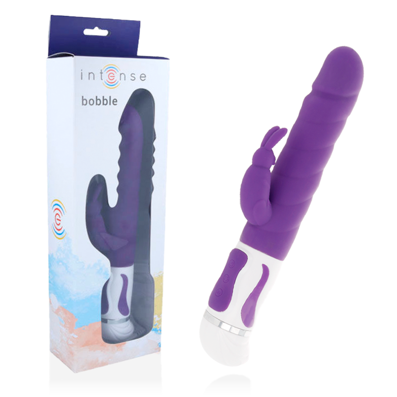 INTENSE - VIBRATEUR  BOBBLE ROTATEUR SILICONE LILAS