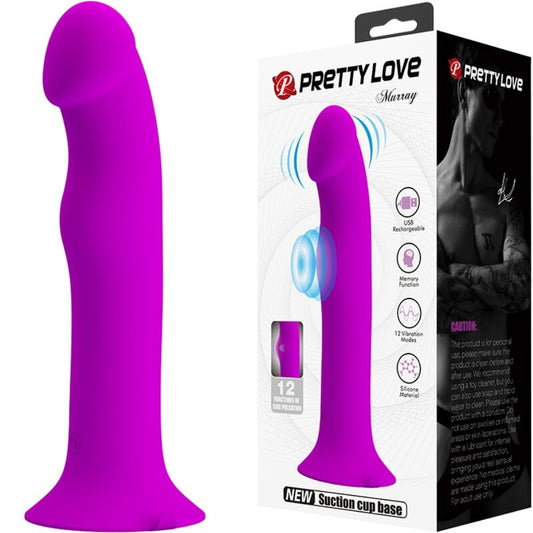 PRETTY LOVE - VIBRATEUR MURRAY ET STIMULATEUR DE POINT G VIOLET