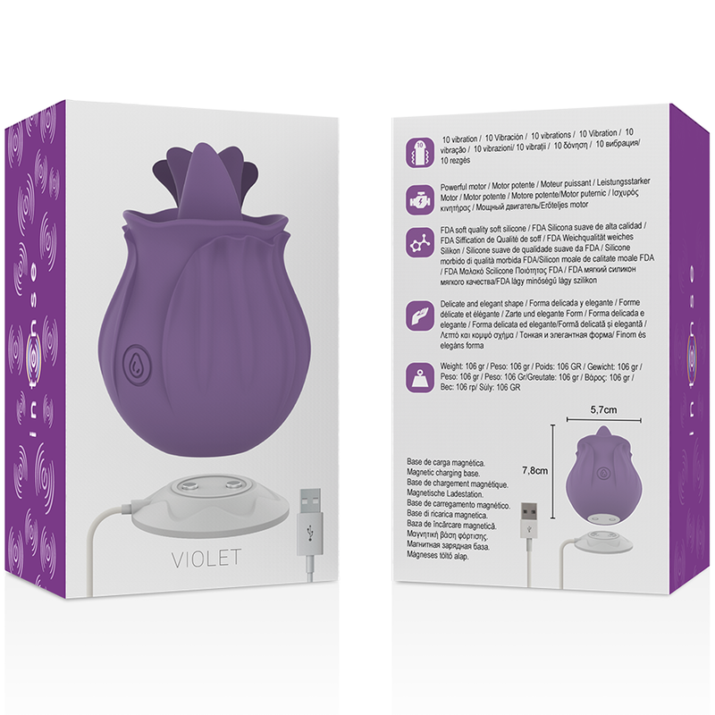 INTENSE - VIOLET CL TORIS STIMULATEUR 10 VIBRATIONS LILAS