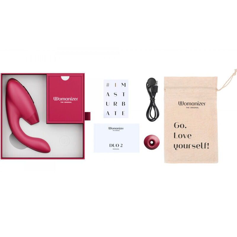 WOMANIZER - DUO 2 STIMULATEUR BORDEAUX