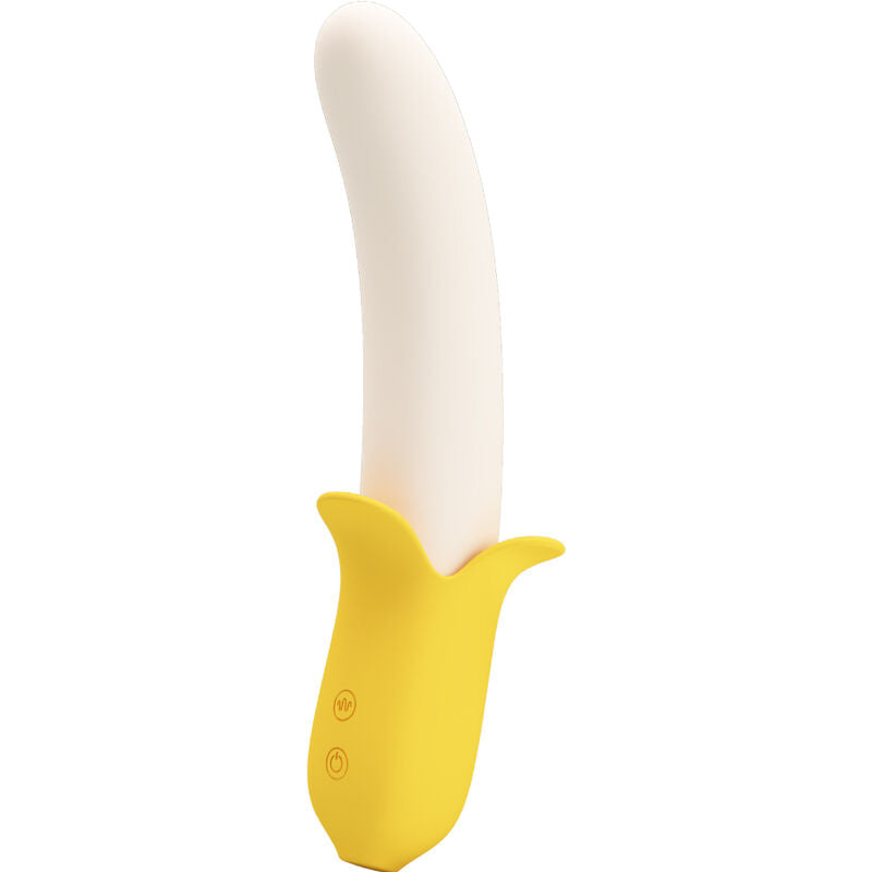 PRETTY LOVE - BANANA GEEK SUPER POWER 7 VIBRATIONS UP&DOWN SILICONE NOIR