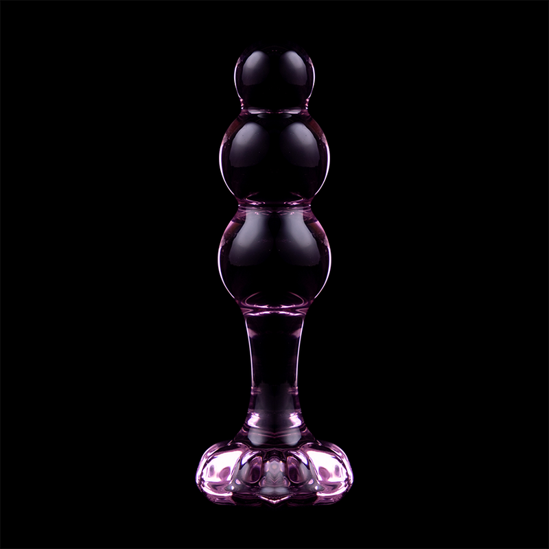 NEBULA SERIES BY IBIZA - MODÈLE 1 BOUCHON EN VERRE BOROSILICATE TRANSPARENT 10.5 CM -O- 3 CM