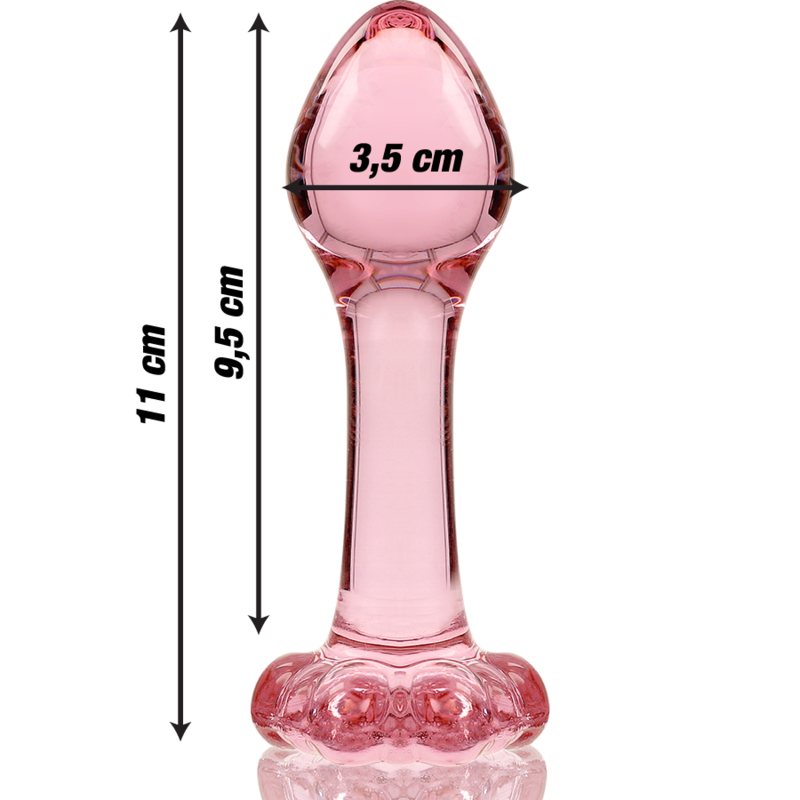 NEBULA SERIES BY IBIZA - PLUG ANAL MODÈLE 2 VERRE BOROSILICATE CLAIR 11 CM -O- 3.5 CM