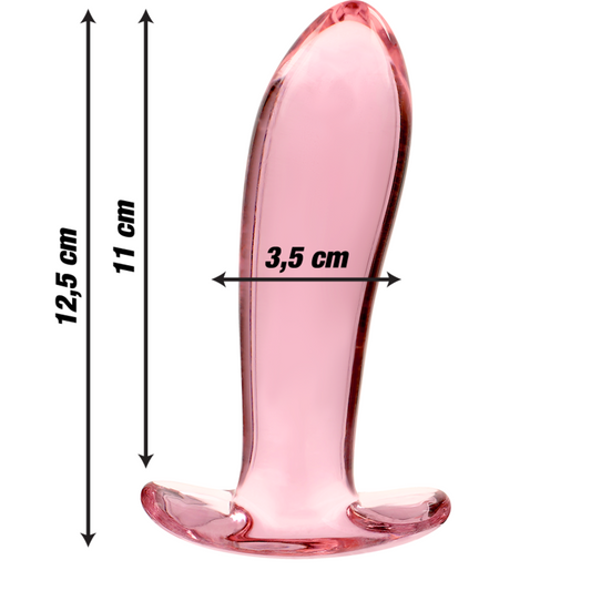 NEBULA SERIES BY IBIZA - PLUG ANAL MODÈLE 5 VERRE BOROSILICATE CLAIR 12.5 CM -O- 3.5 CM