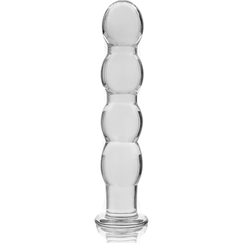 NEBULA SERIES BY IBIZA - MODÈLE 10 GODE EN VERRE BOROSILICATE CLAIR 16.5 CM -O- 3.5 CM