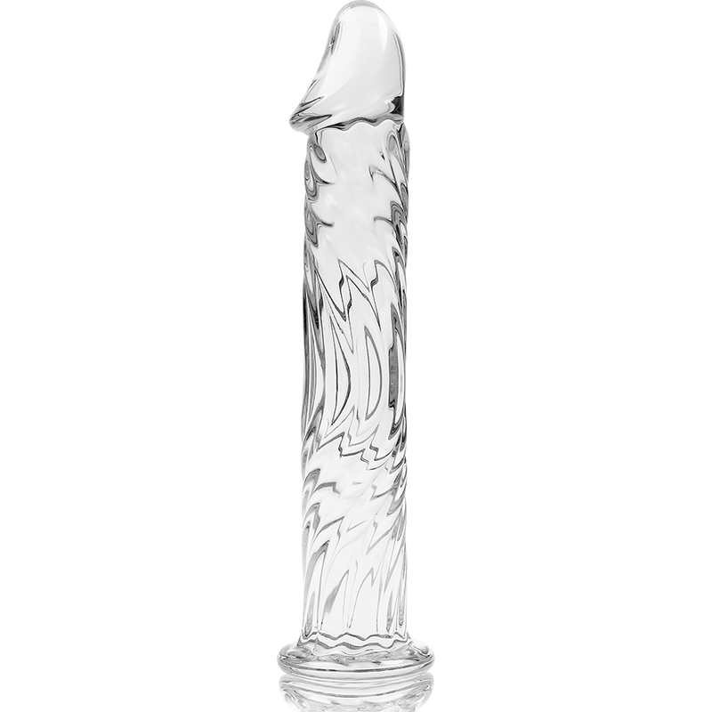 NEBULA SERIES BY IBIZA - MODÈLE 12 GODE EN VERRE BOROSILICATE CLAIR 17 CM -O- 3.5 CM