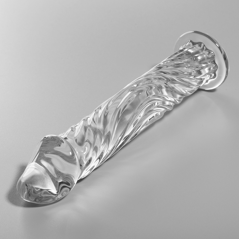 NEBULA SERIES BY IBIZA - MODÈLE 12 GODE EN VERRE BOROSILICATE CLAIR 17 CM -O- 3.5 CM