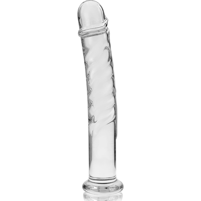 NEBULA SERIES BY IBIZA - MODÈLE 16 GODE EN VERRE BOROSILICATE CLAIR 18.5 CM -O- 3 CM