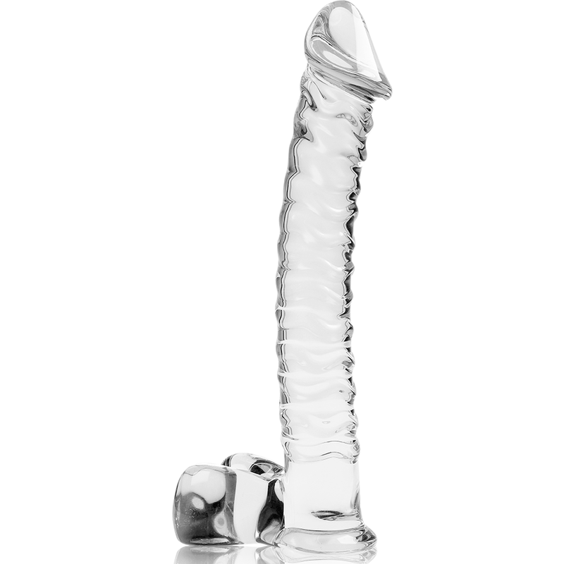 NEBULA SERIES BY IBIZA - MODÈLE 23 GODE EN VERRE BOROSILICATE CLAIR 21.5 CM -O- 4 CM