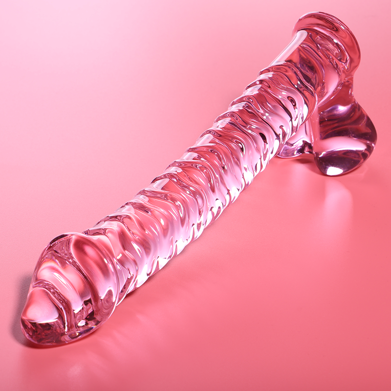 NEBULA SERIES BY IBIZA - MODÈLE 23 GODE EN VERRE BOROSILICATE CLAIR 21.5 CM -O- 4 CM