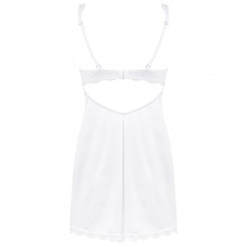 OBSESSIVE - CHEMISE AMOR BLANCO & STRING BLANC S/M