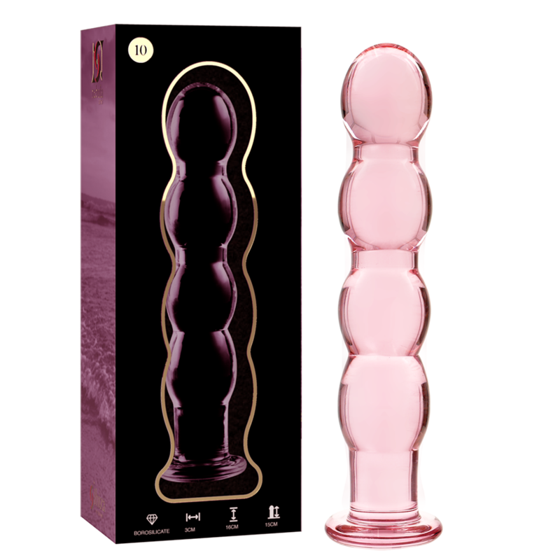 NEBULA SERIES BY IBIZA - MODÈLE 10 GODE EN VERRE BOROSILICATE CLAIR 16.5 CM -O- 3.5 CM