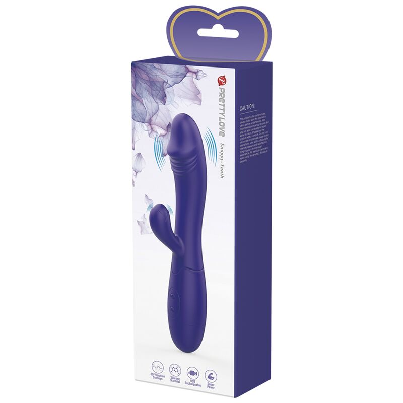 PRETTY LOVE - VIBRATEUR SNAPPY YOUTH & STIMULATEUR DE POINT G VIOLET