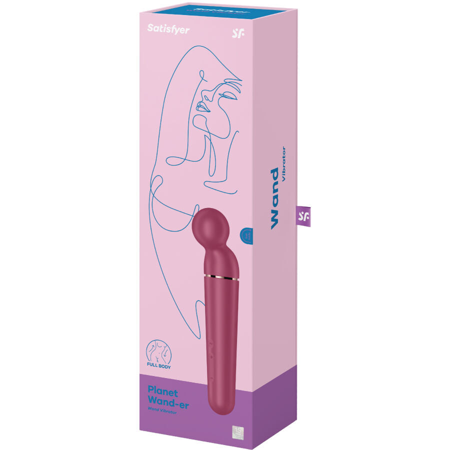 SATISFYER - PLANET WAND-ER VIBRATEUR MASSAGER BERRY