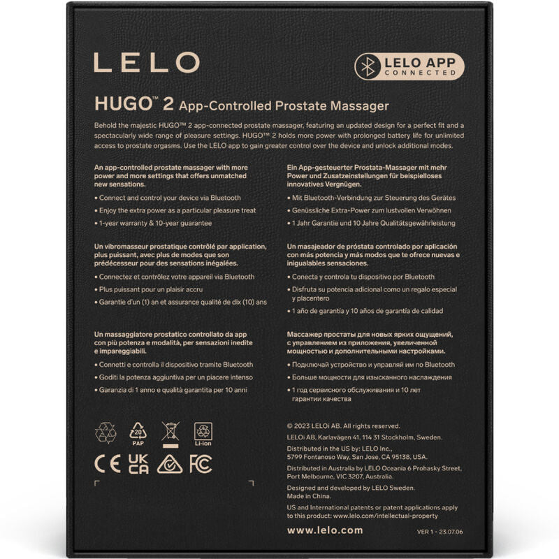 LELO - MASSEUR DE PROSTATE HUGO 2 VERT