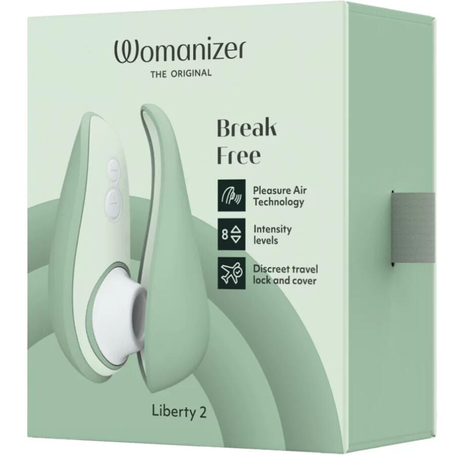 WOMANIZER - LIBERTY 2 STIMULATEUR & VENTOUSE CLITORIS VERT CLAIR