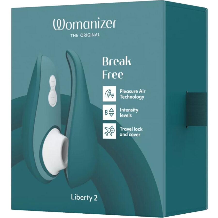 WOMANIZER - LIBERTY 2 STIMULATEUR & VENTOUSE CLITORIS VERT CLAIR