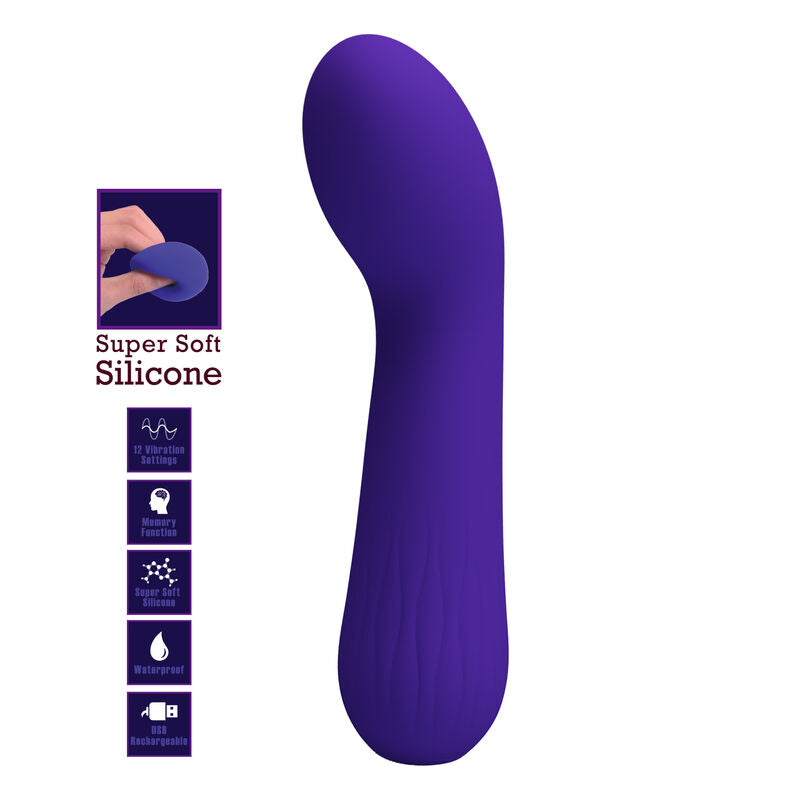 PRETTY LOVE - VIBRATEUR RECHARGEABLE FAUN VIOLET