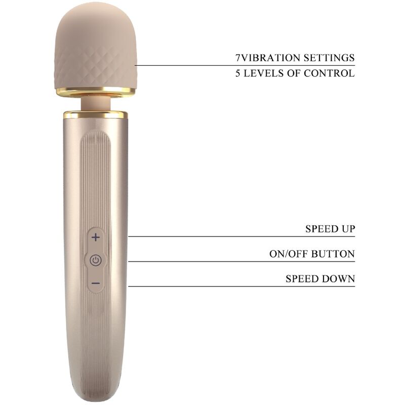 PRETTY LOVE - MASSEUR 7 MODES DE VIBRATION CHAMPAGNE