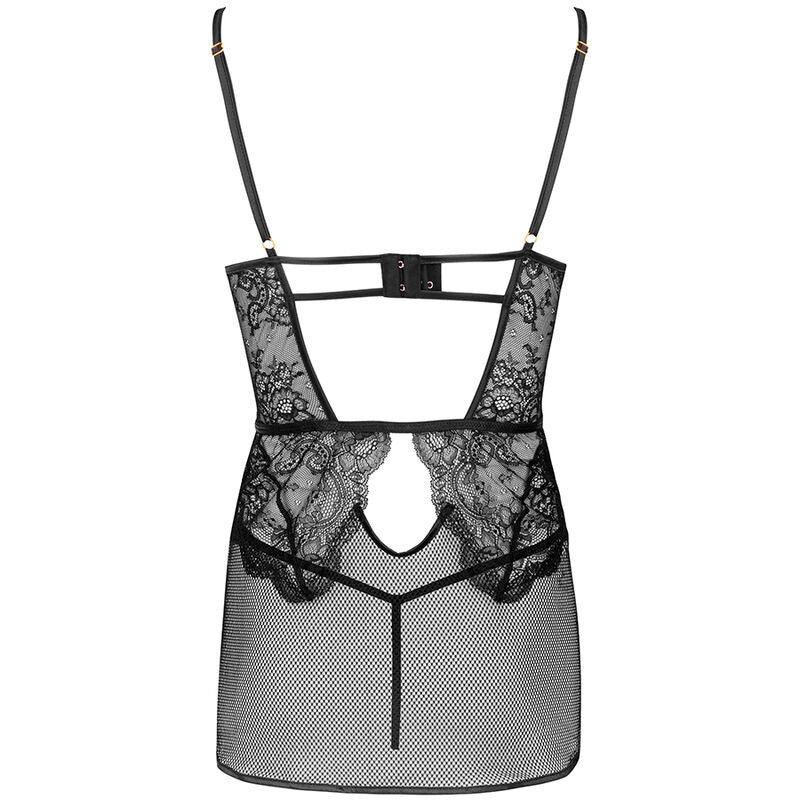 LIVCO CORSETTI FASHION - CHEMISE + CULOTTE BARIRIN LC 90633 NOIR