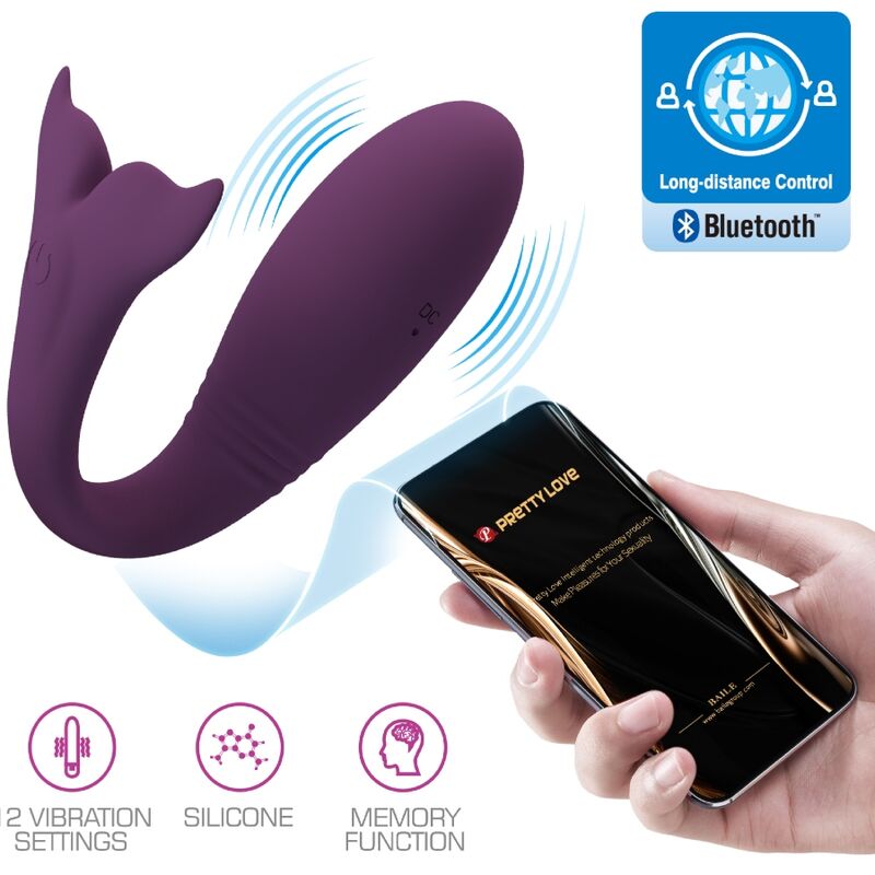 PRETTY LOVE - TÉLÉCOMMANDE JAYLEEN VIBRATOR APP VIOLET