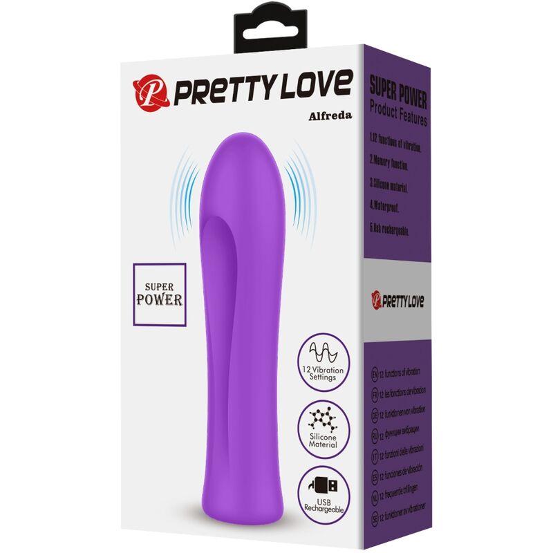 PRETTY LOVE - VIBRATEUR SUPER PUISSANT ALFREDA AQUA VIOLET